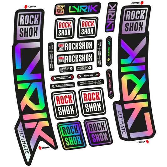 Adesivi Forcella Rock Shox Lyrik Ultimate 2023 in vinile