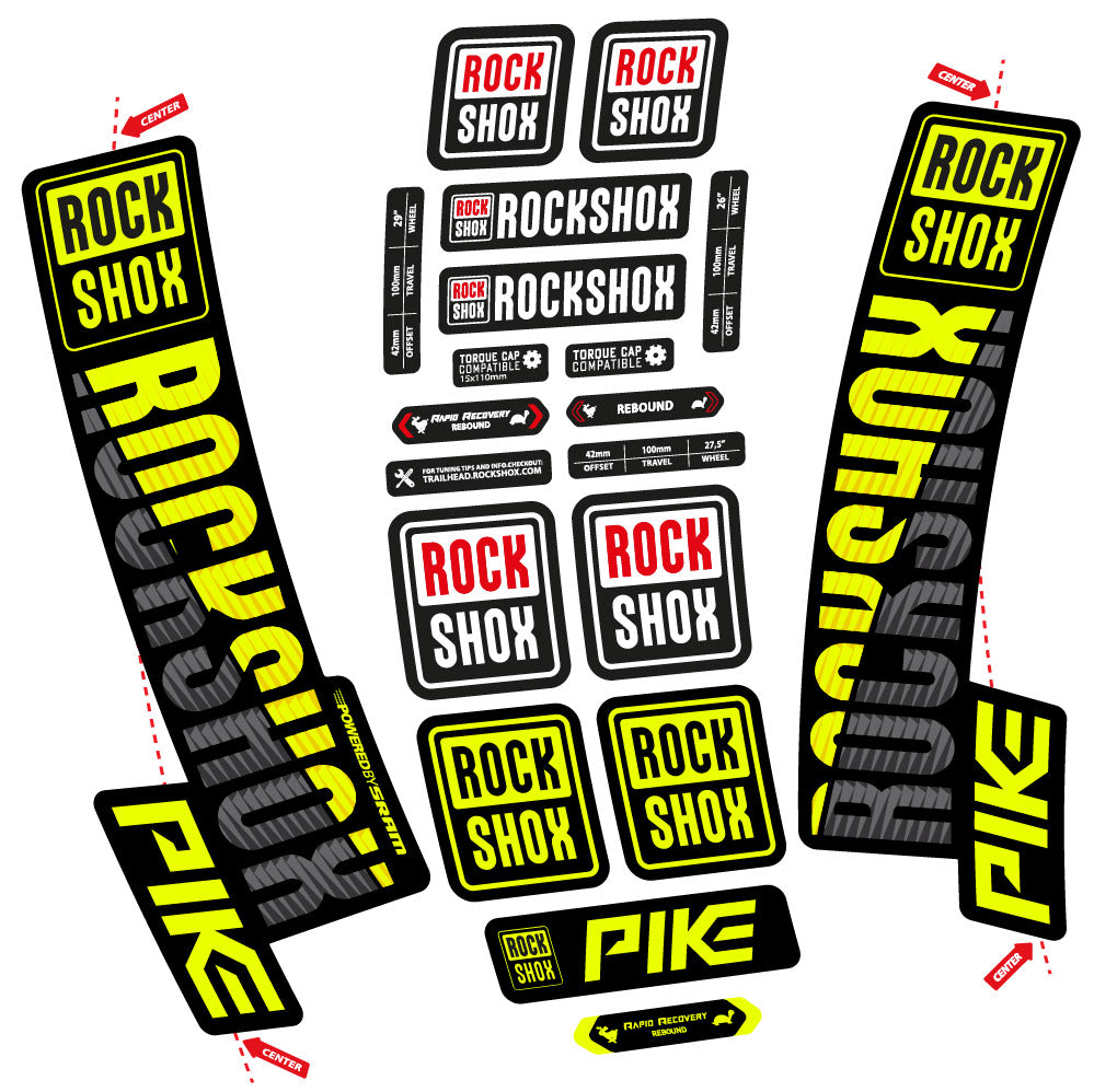 Adesivi Forcella Rock Shox Pike 2018 in vinile