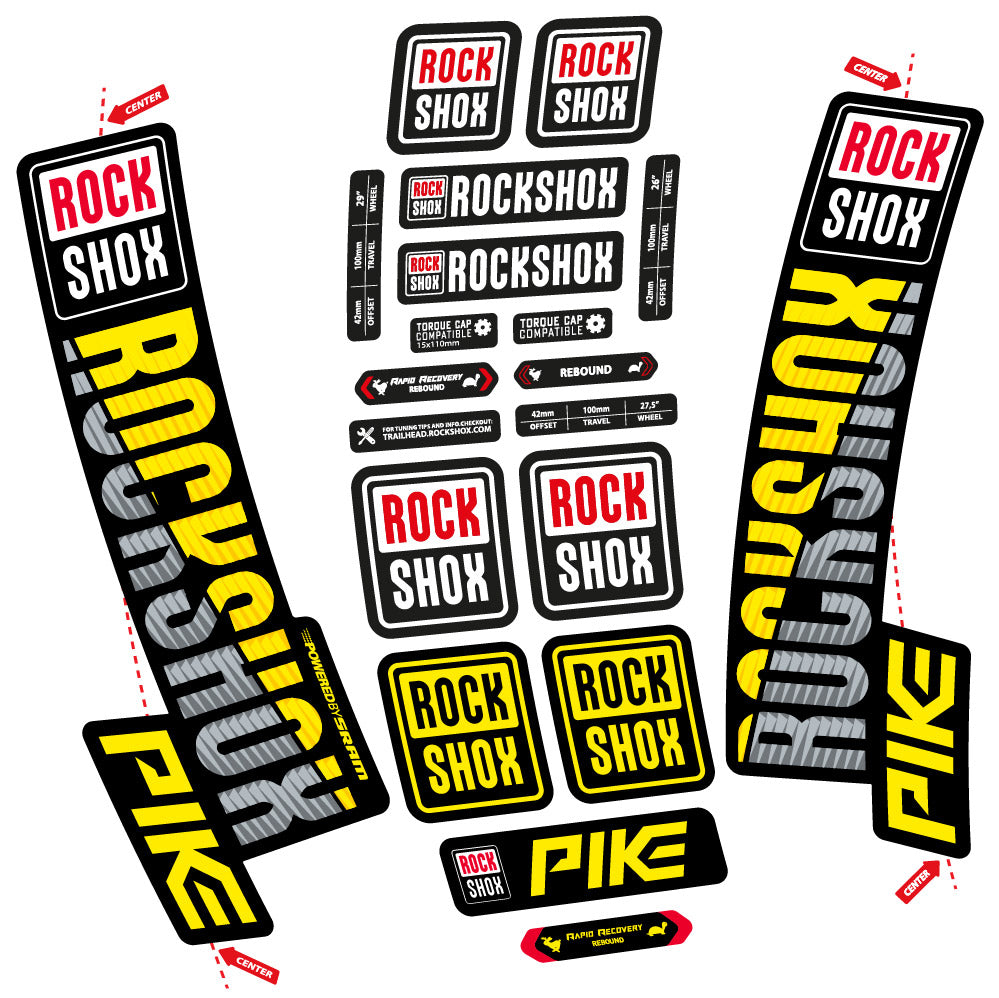 Adesivi Forcella Rock Shox Pike 2018 in vinile