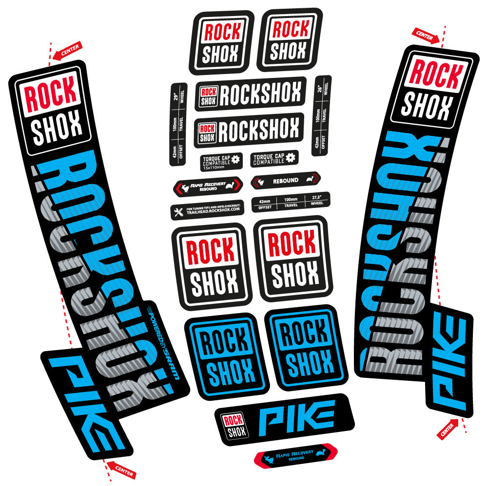 Adesivi Forcella Rock Shox Pike 2018 in vinile