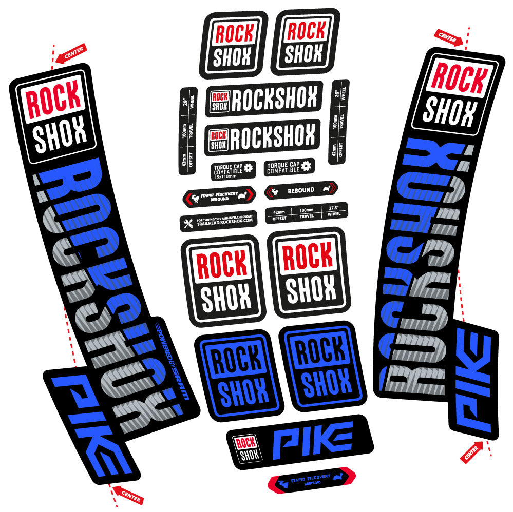 Adesivi Forcella Rock Shox Pike 2018 in vinile