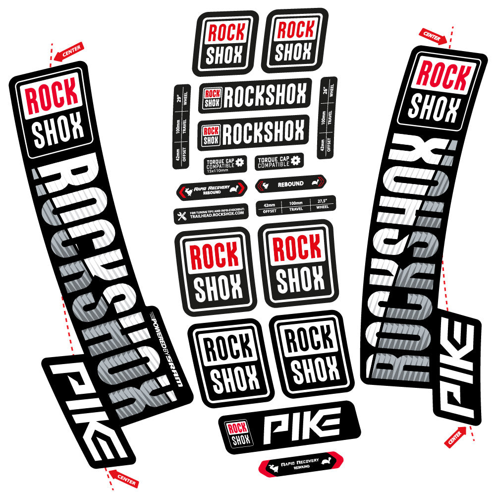 Adesivi Forcella Rock Shox Pike 2018 in vinile