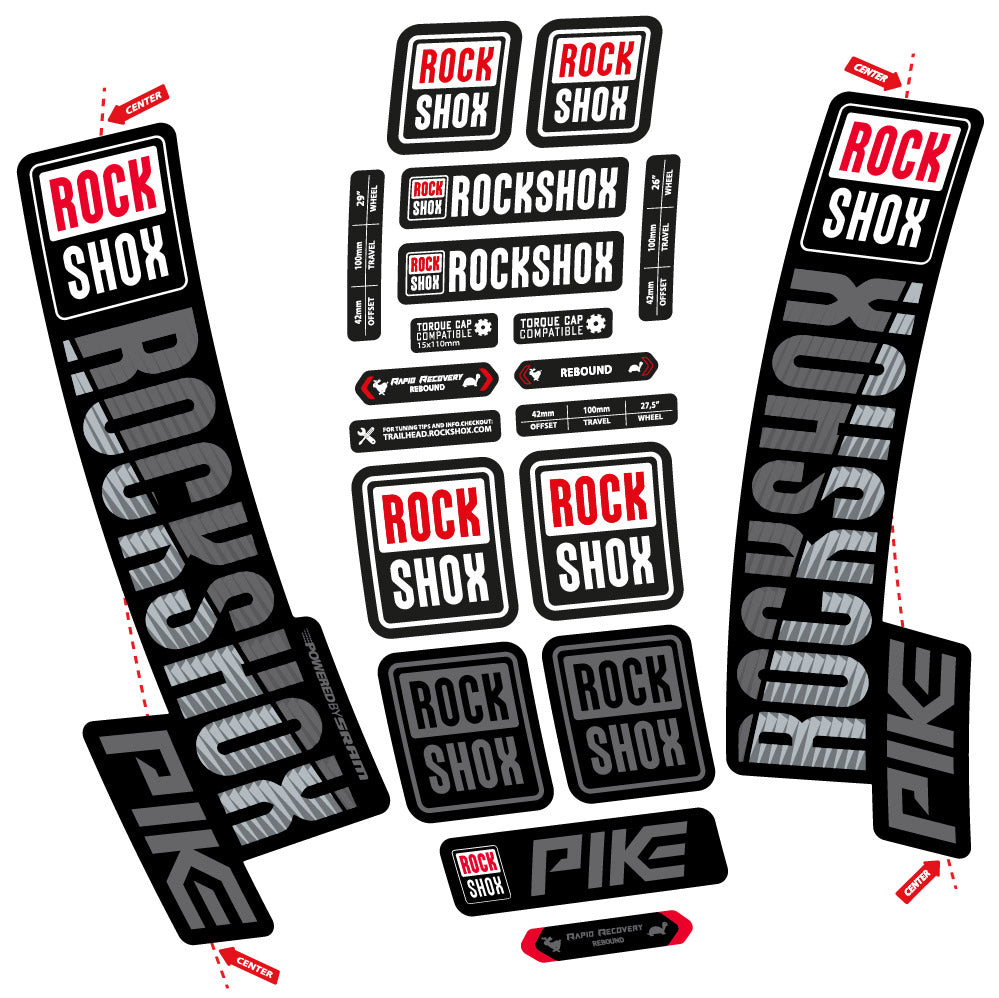 Adesivi Forcella Rock Shox Pike 2018 in vinile