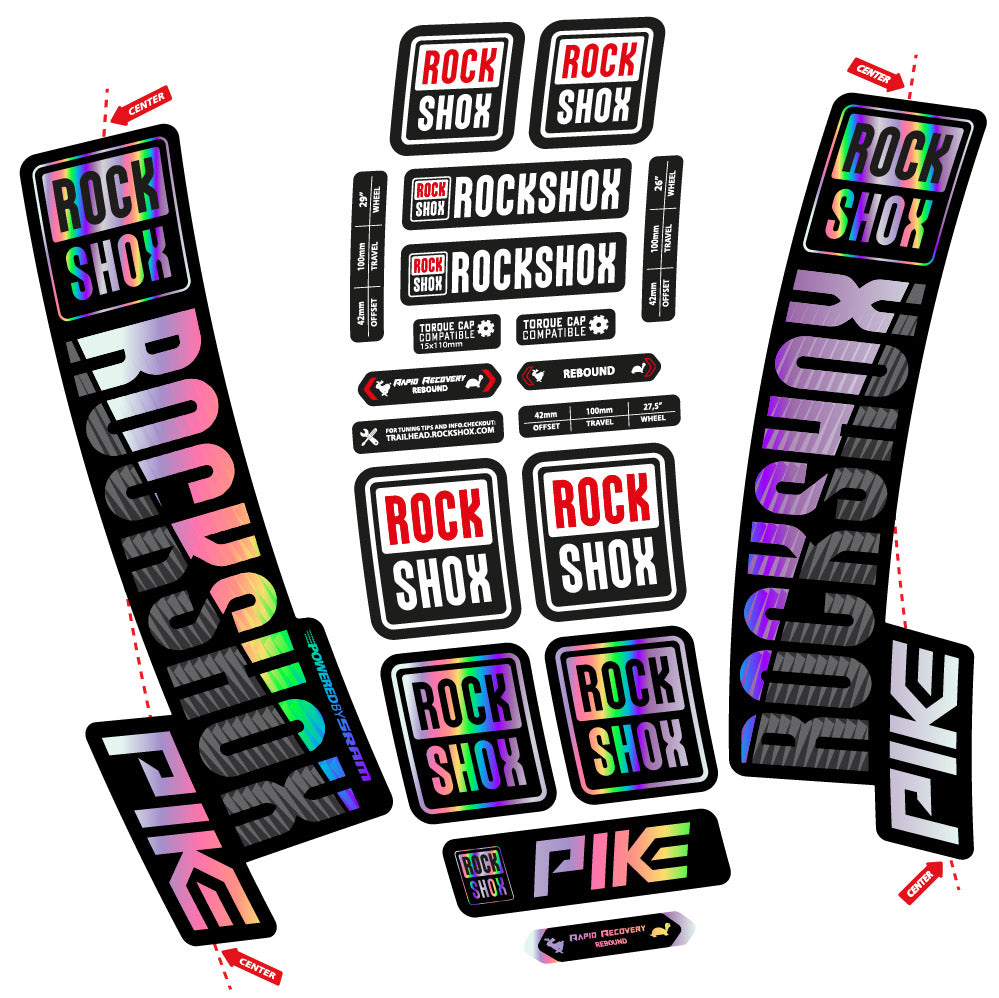 Adesivi Forcella Rock Shox Pike 2018 in vinile