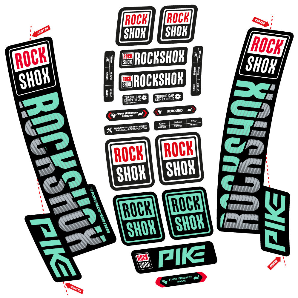 Adesivi Forcella Rock Shox Pike 2018 in vinile