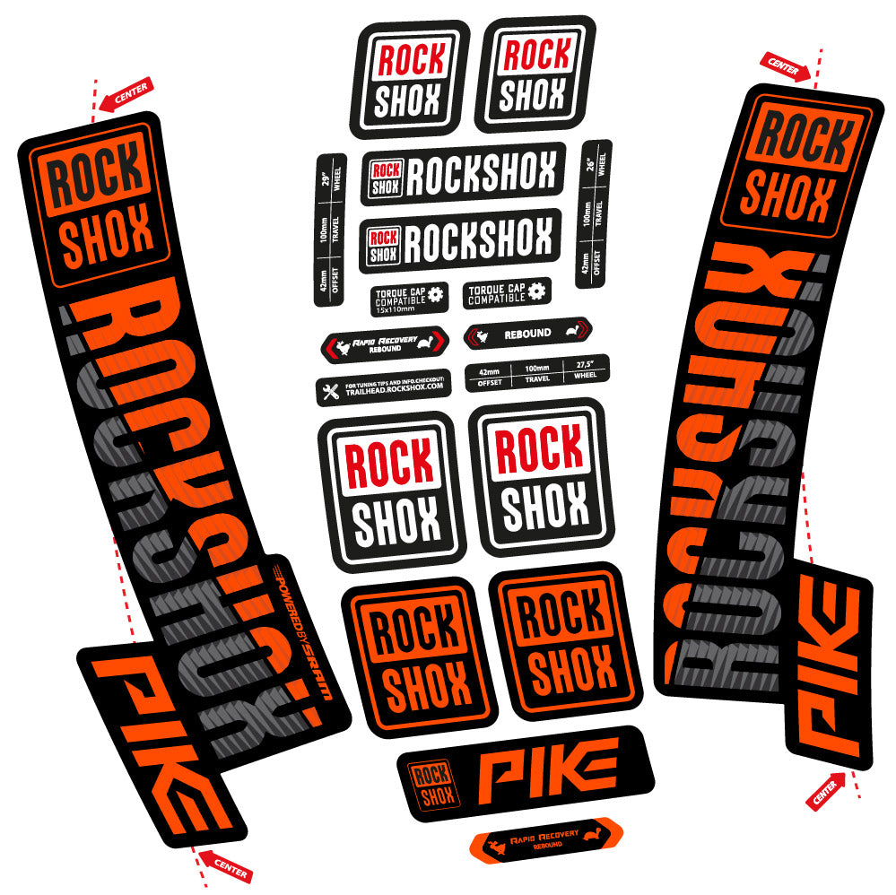 Adesivi Forcella Rock Shox Pike 2018 in vinile