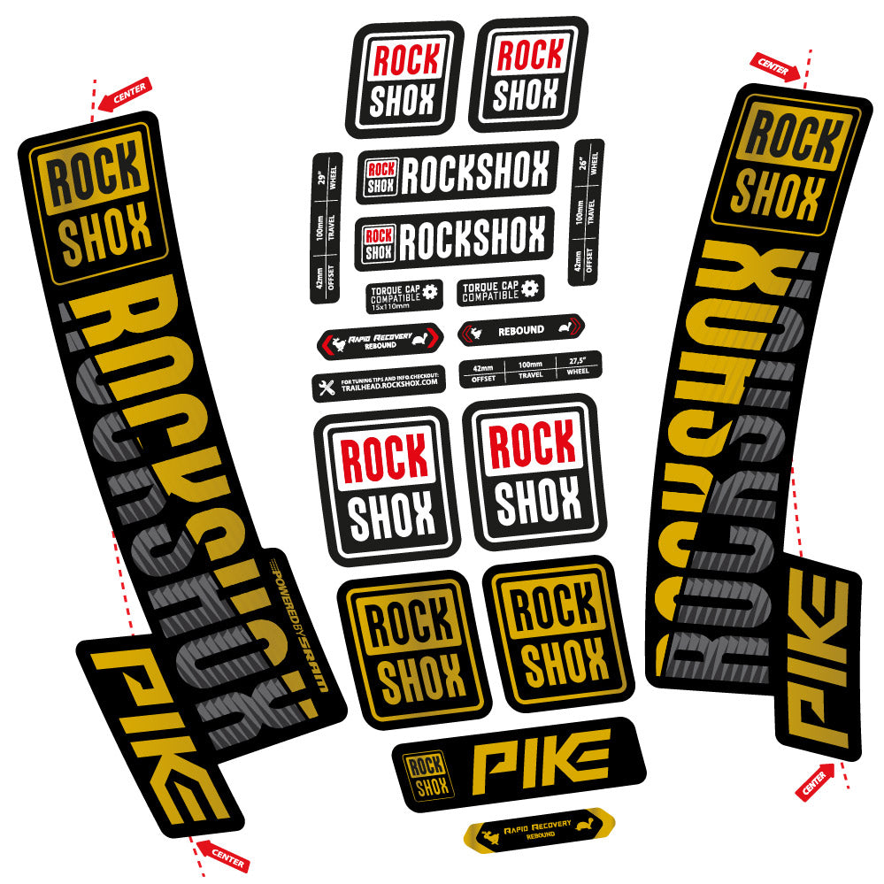 Adesivi Forcella Rock Shox Pike 2018 in vinile