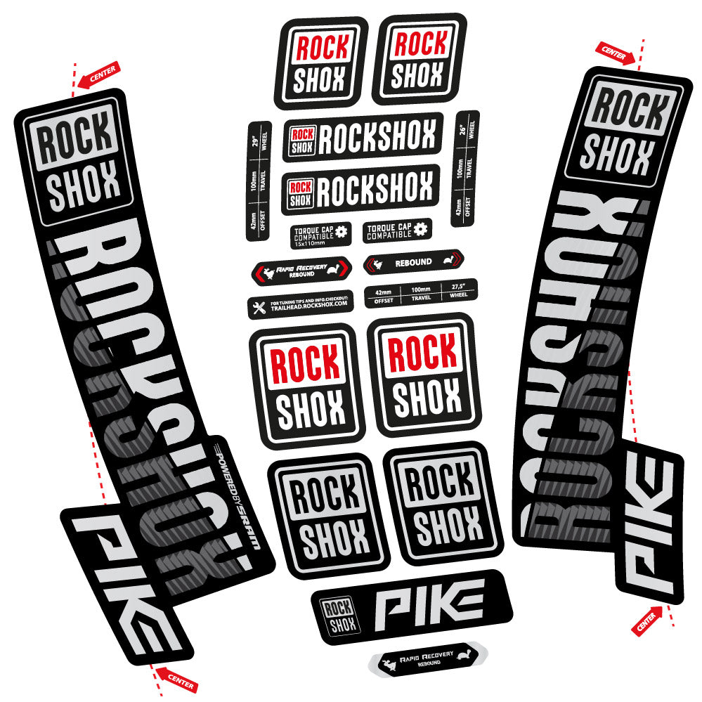 Adesivi Forcella Rock Shox Pike 2018 in vinile