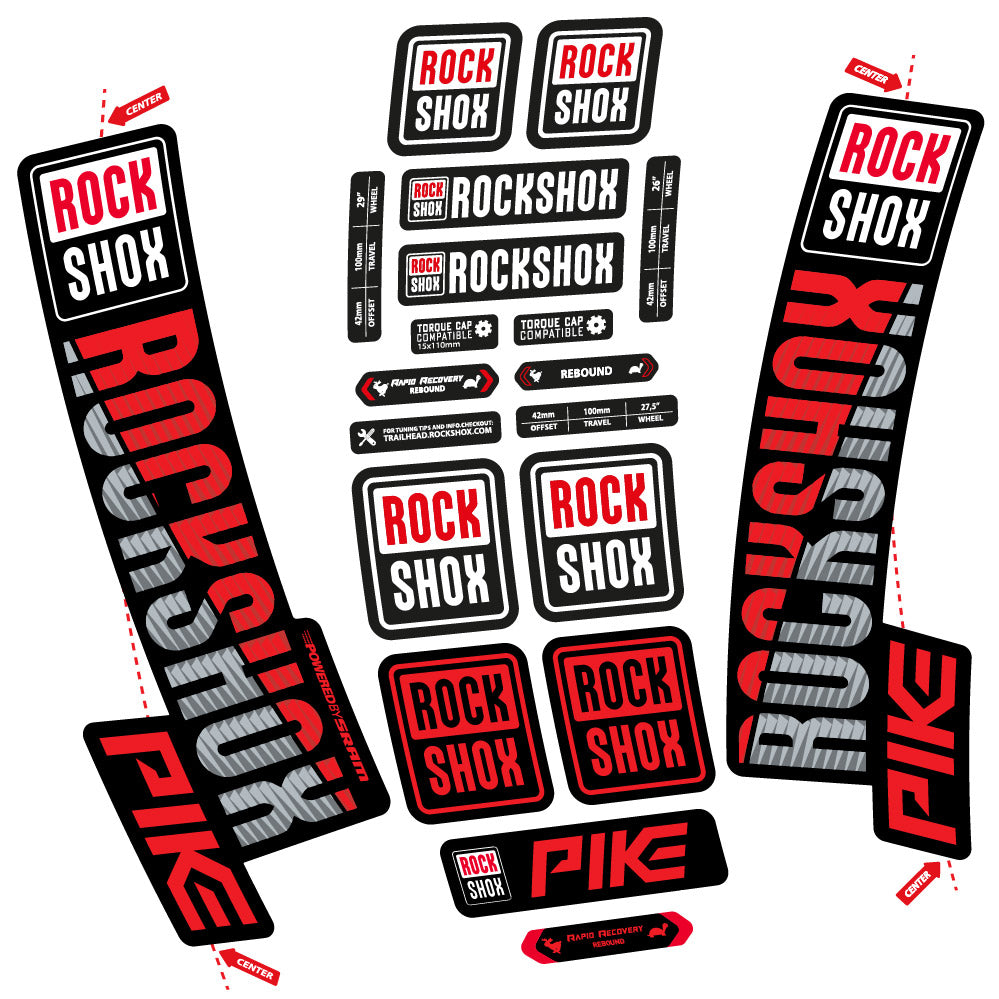 Adesivi Forcella Rock Shox Pike 2018 in vinile