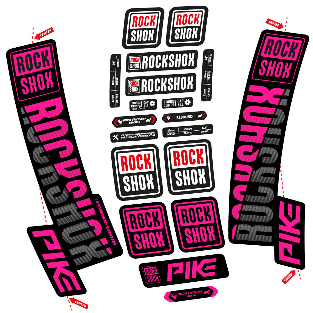 Adesivi Forcella Rock Shox Pike 2018 in vinile