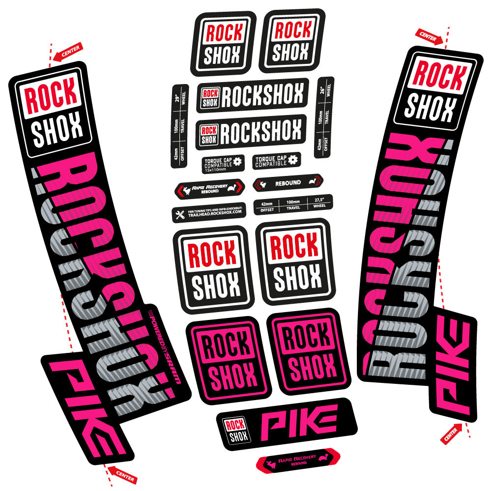 Adesivi Forcella Rock Shox Pike 2018 in vinile