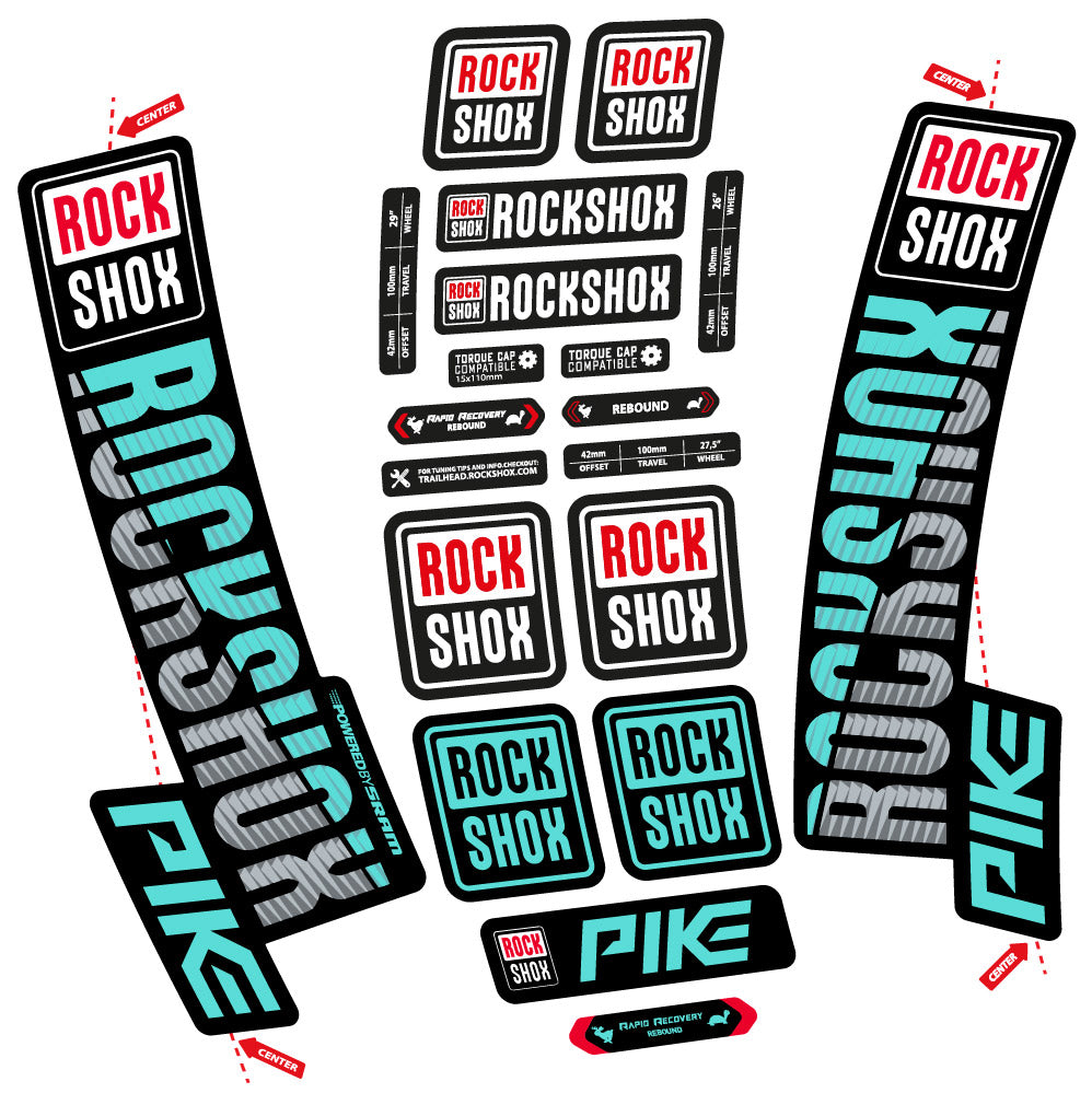 Adesivi Forcella Rock Shox Pike 2018 in vinile