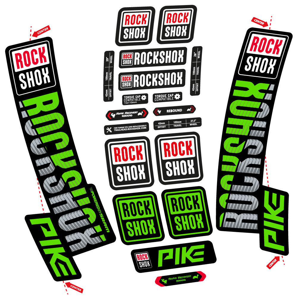 Adesivi Forcella Rock Shox Pike 2018 in vinile