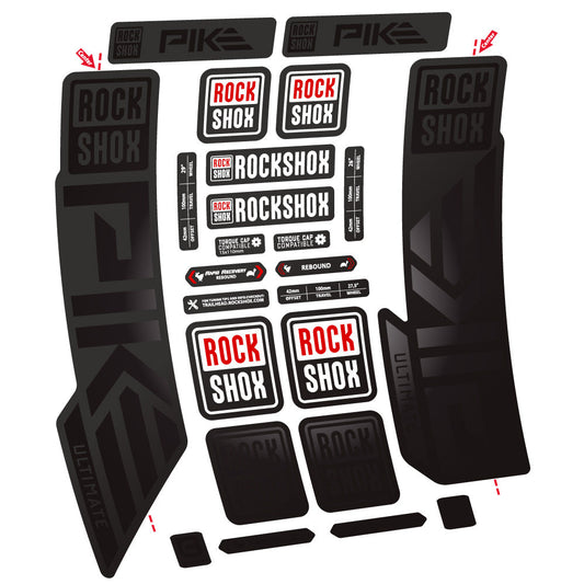 Adesivi Forcella Rock Shox Pike Ultimate 29" in vinile