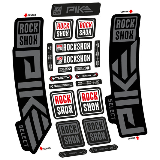 Adesivi Forcella Rock Shox Pike Select 2023 in vinile