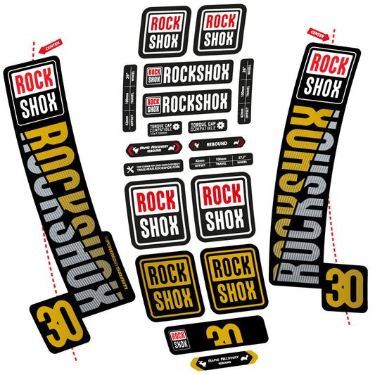 Adesivi Forcella Rock Shox TK30 2018 in vinile