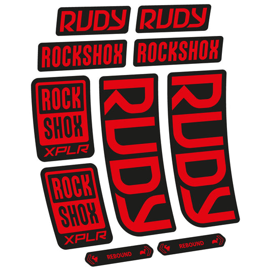 Adesivi Forcella Rock Shox Rudy 2023 in vinile