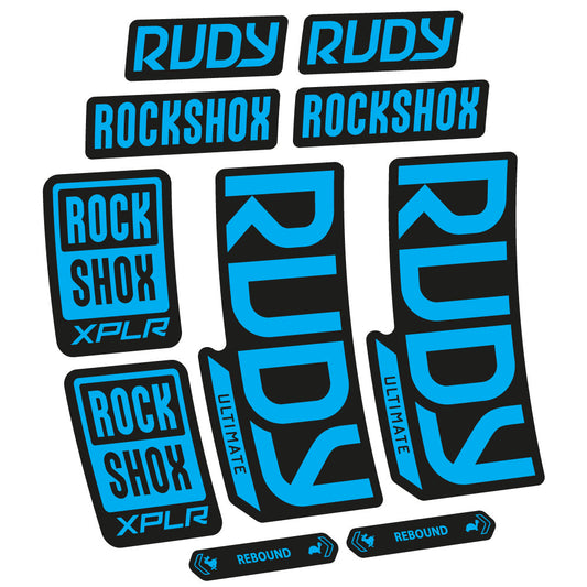 Adesivi Forcella Rock Shox Rudy Ultimate 2023 in vinile