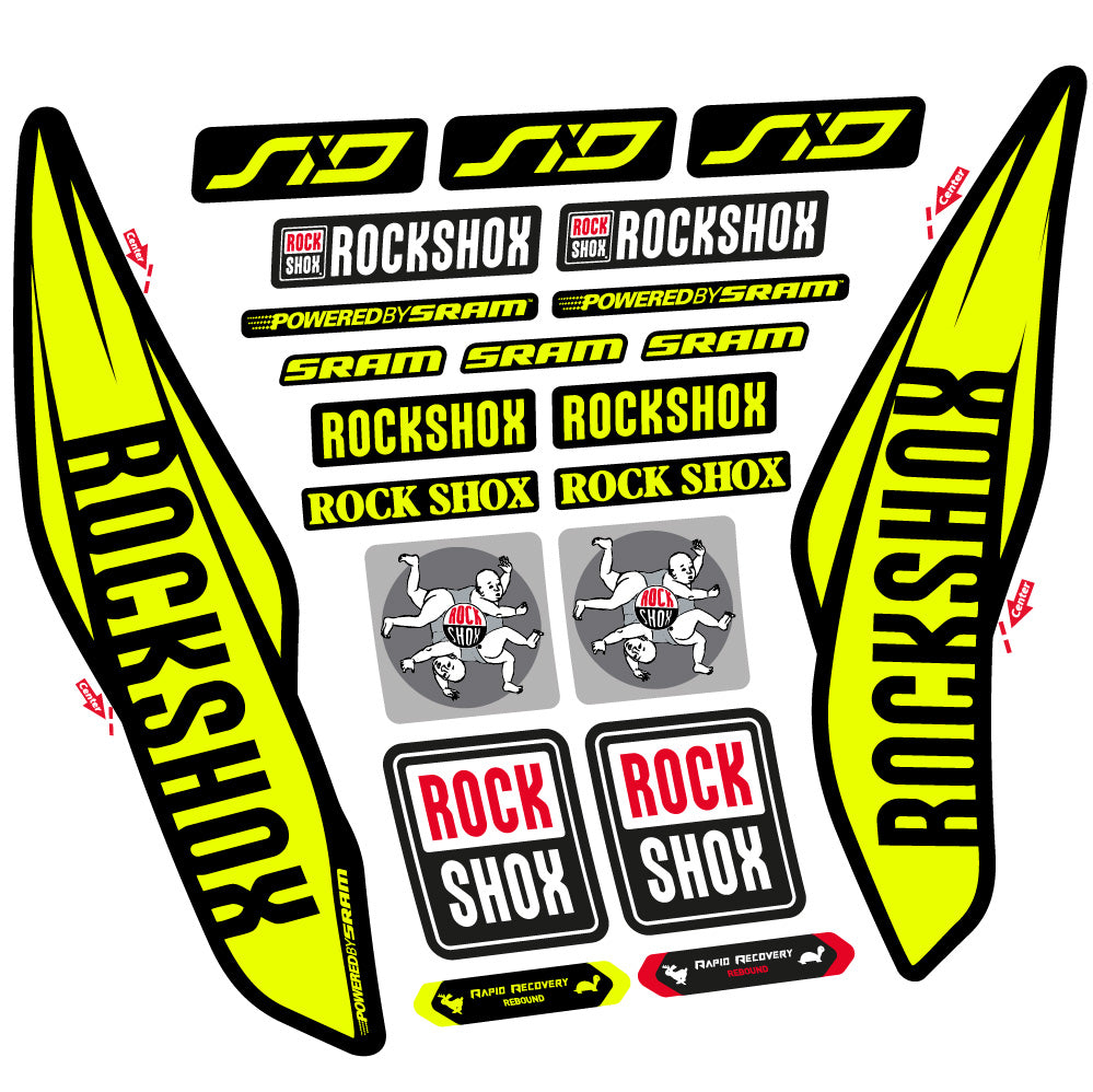 Adesivi Forcella Rock Shox Sid 2017 29" in vinile