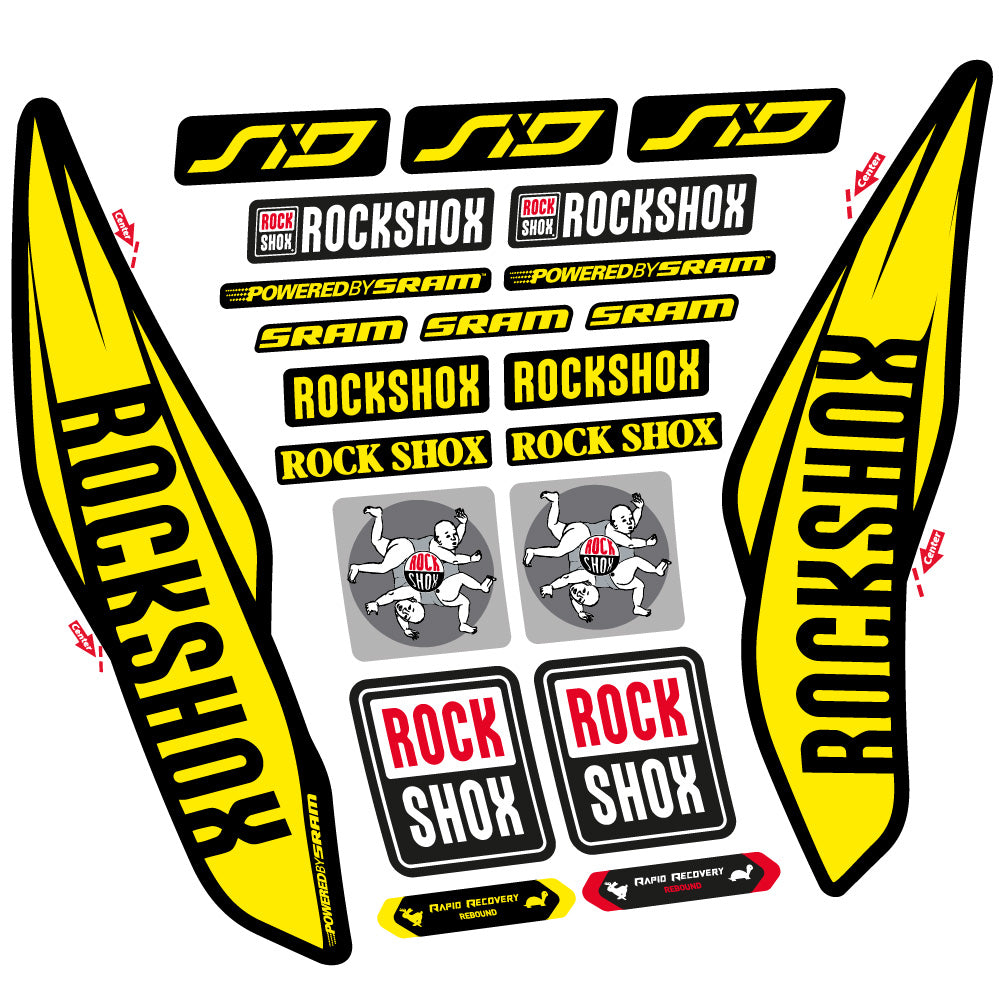 Adesivi Forcella Rock Shox Sid 2017 29" in vinile