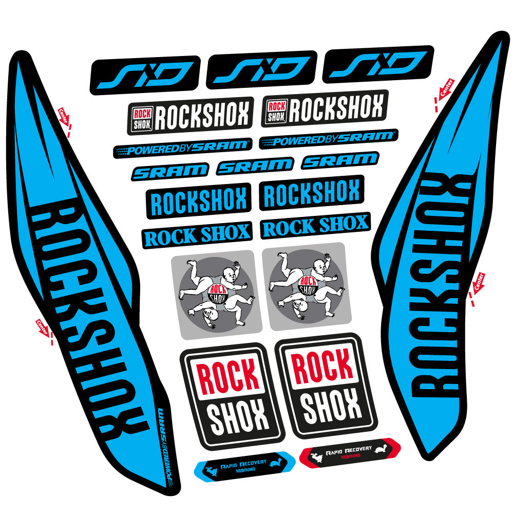 Adesivi Forcella Rock Shox Sid 2017 in vinile
