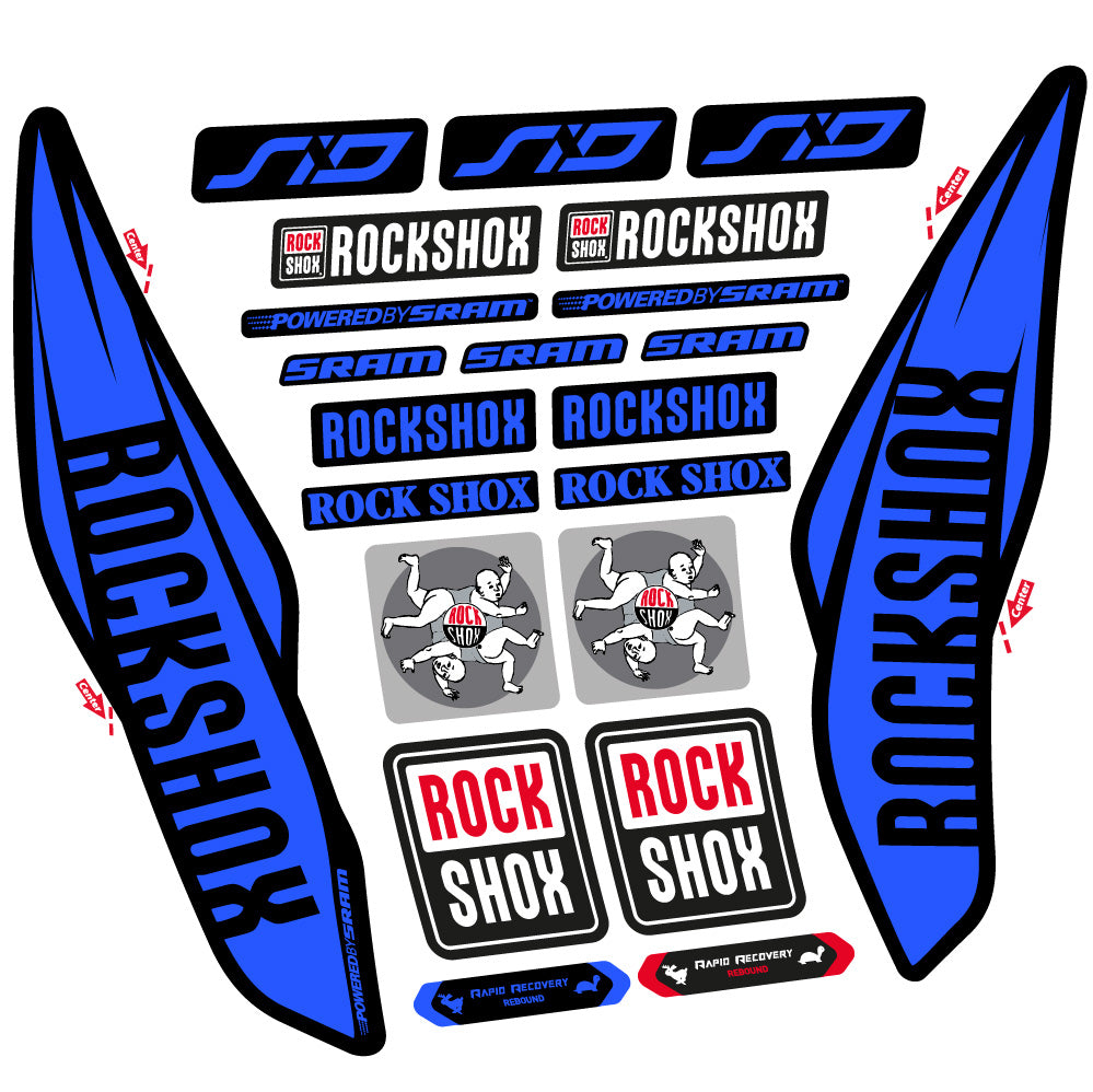 Adesivi Forcella Rock Shox Sid 2017 in vinile