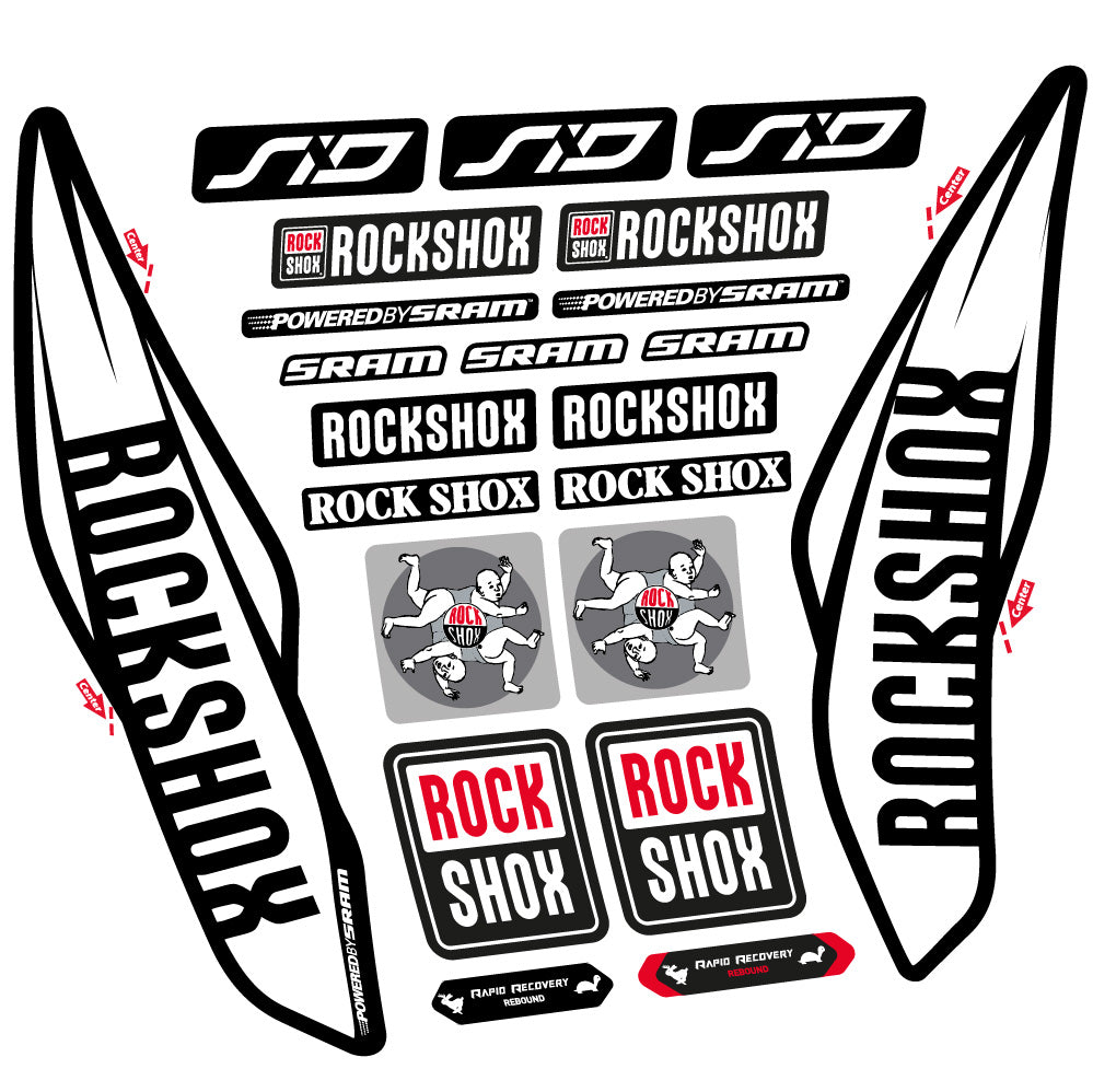 Adesivi Forcella Rock Shox Sid 2017 in vinile