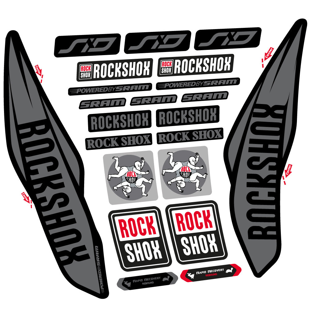 Adesivi Forcella Rock Shox Sid 2017 in vinile
