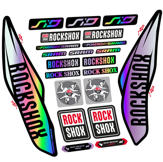 Adesivi Forcella Rock Shox Sid 2017 in vinile