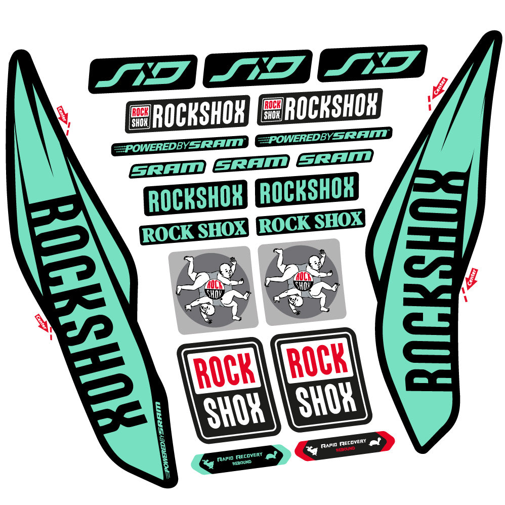 Adesivi Forcella Rock Shox Sid 2017 in vinile