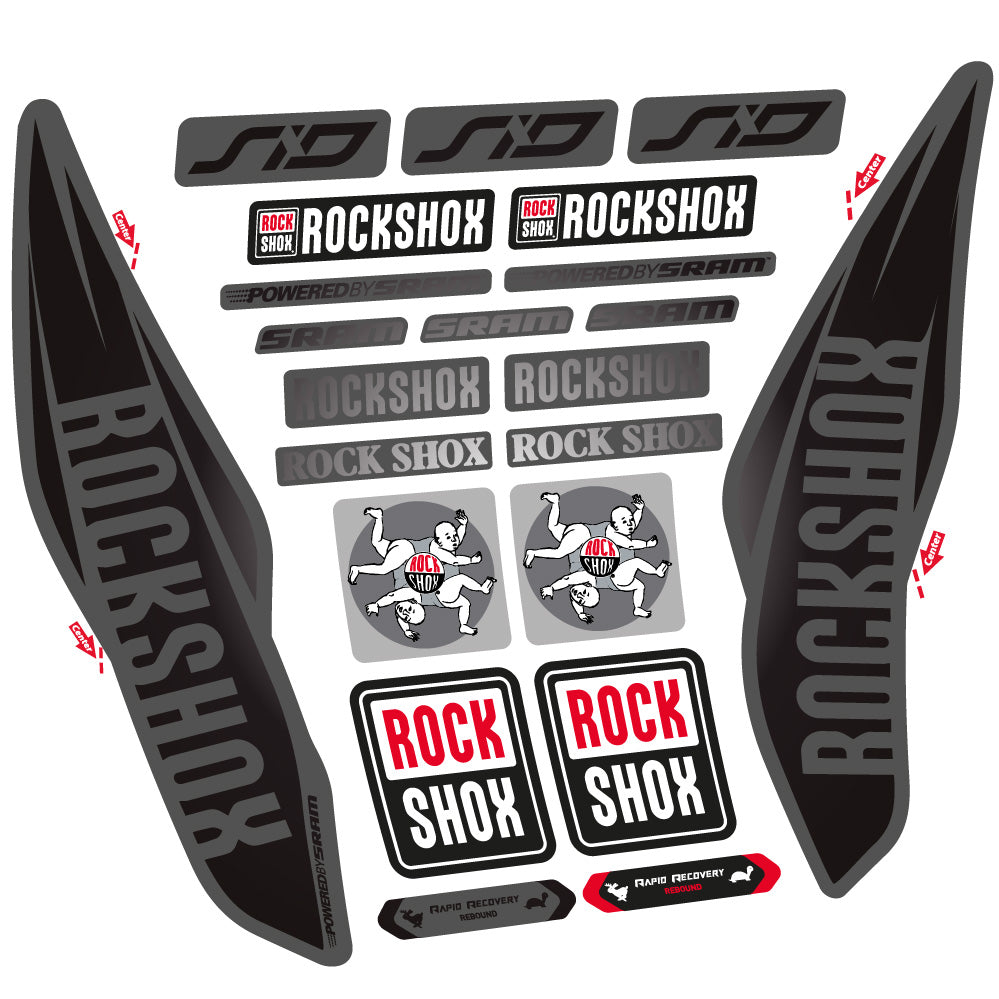 Adesivi Forcella Rock Shox Sid 2017 29" in vinile