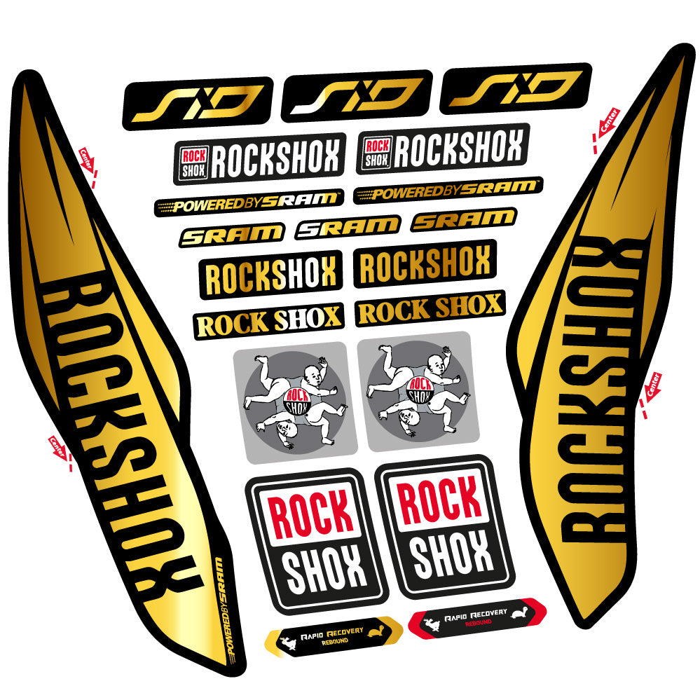 Adesivi Forcella Rock Shox Sid 2017 29" in vinile