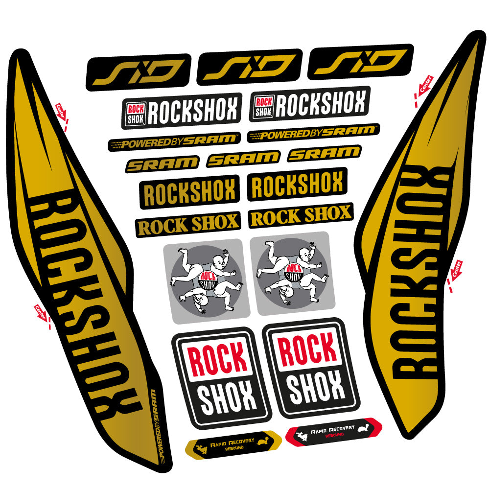 Adesivi Forcella Rock Shox Sid 2017 in vinile