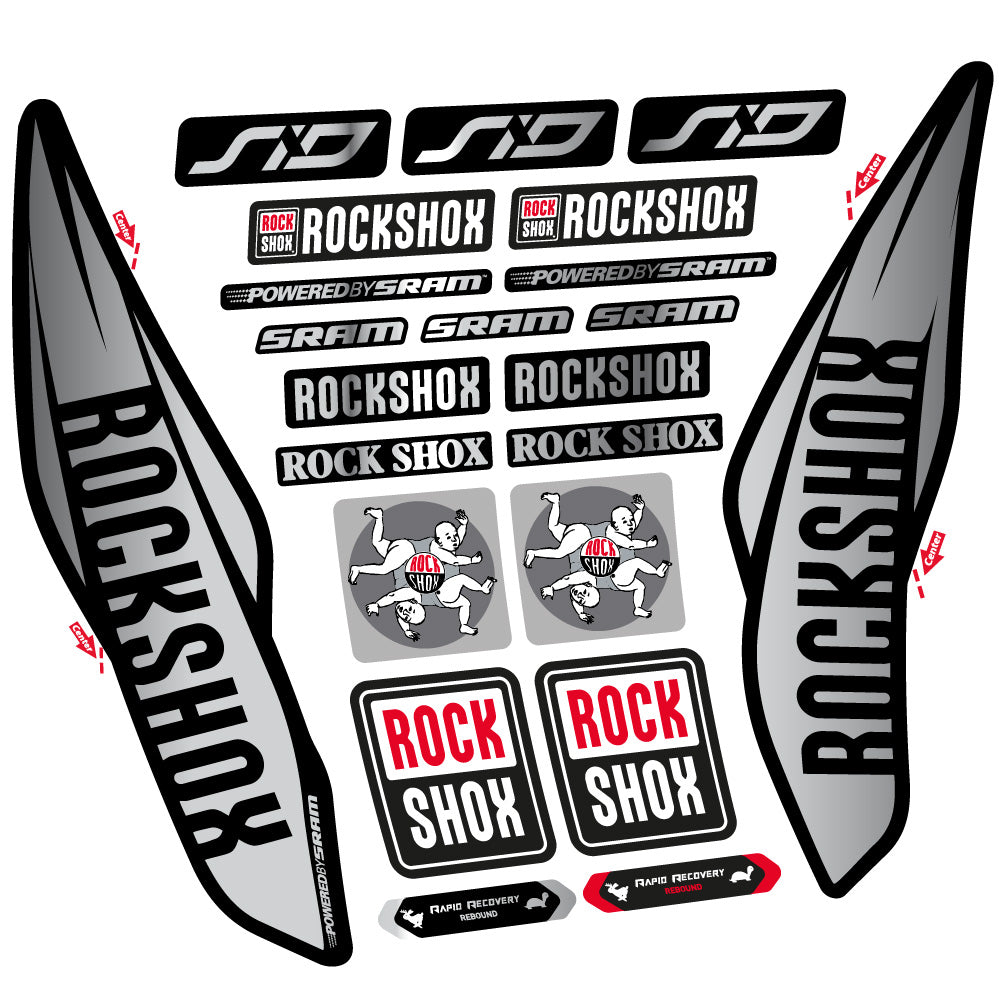 Adesivi Forcella Rock Shox Sid 2017 29" in vinile