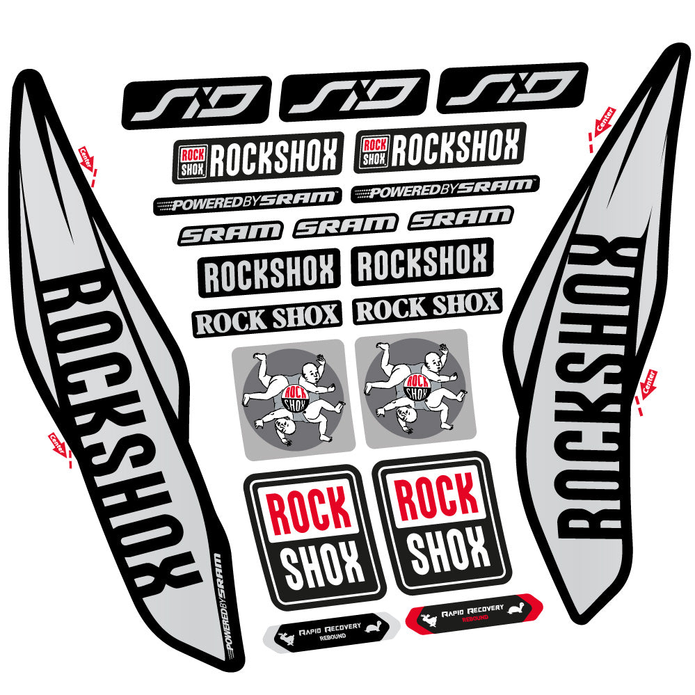 Adesivi Forcella Rock Shox Sid 2017 in vinile
