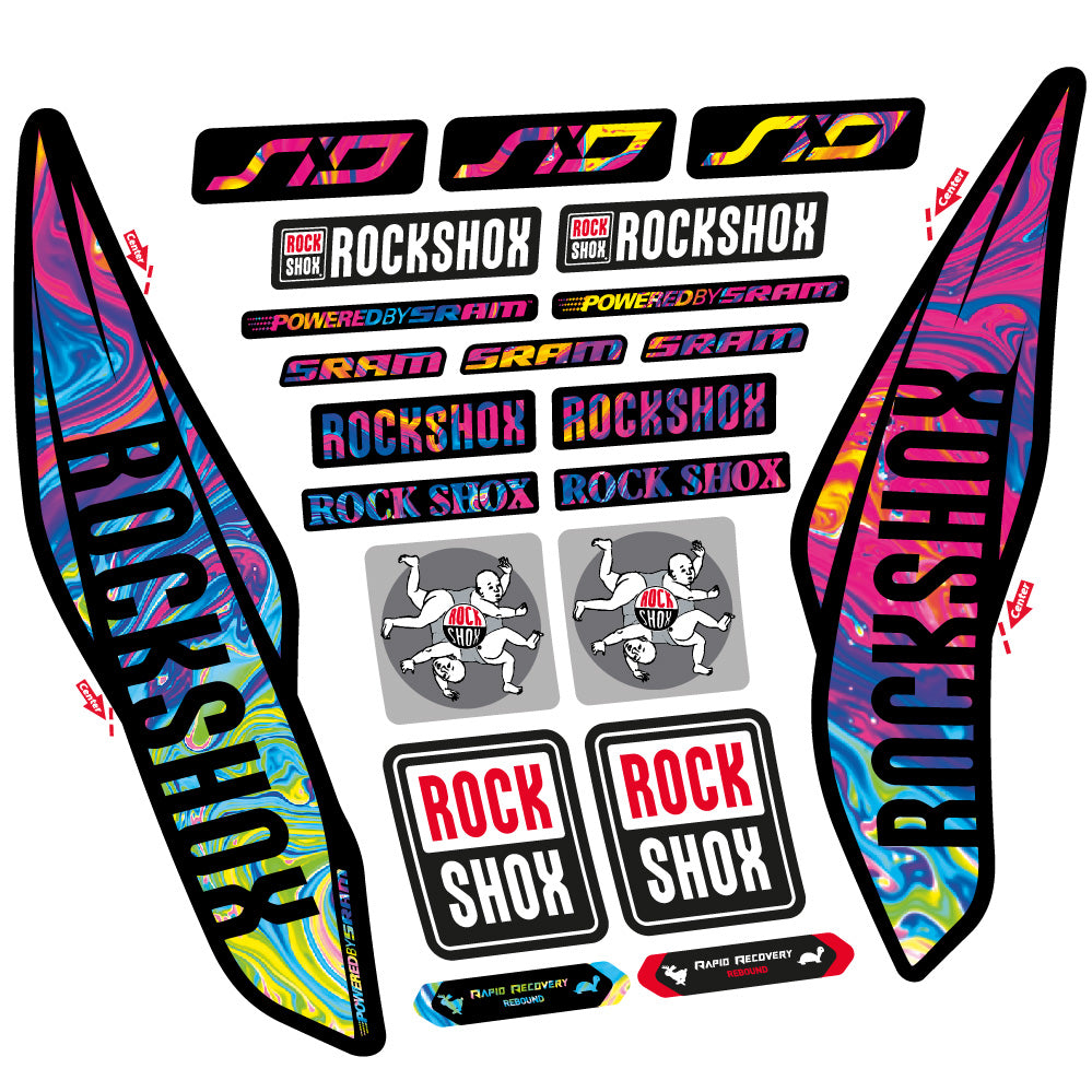 Adesivi Forcella Rock Shox Sid 2017 in vinile