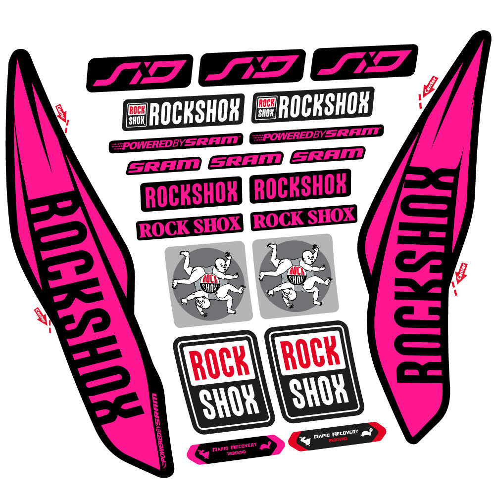 Adesivi Forcella Rock Shox Sid 2017 29" in vinile