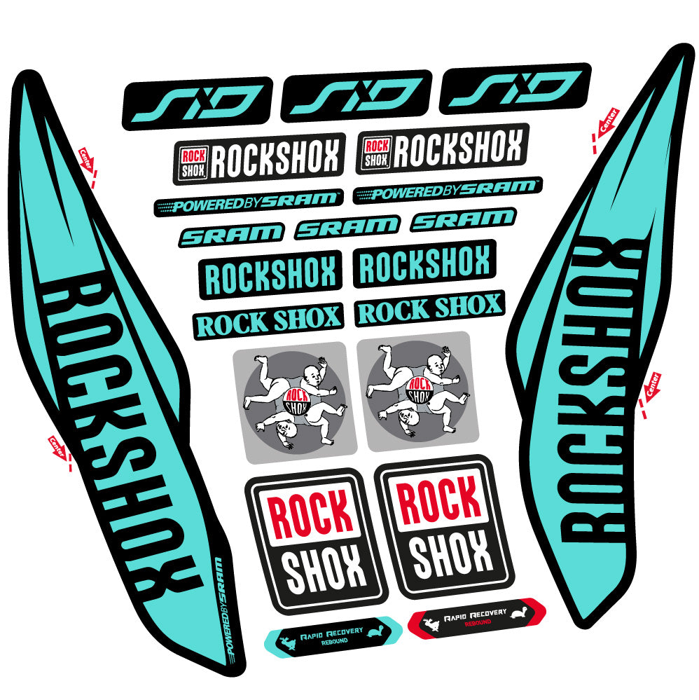 Adesivi Forcella Rock Shox Sid 2017 29" in vinile