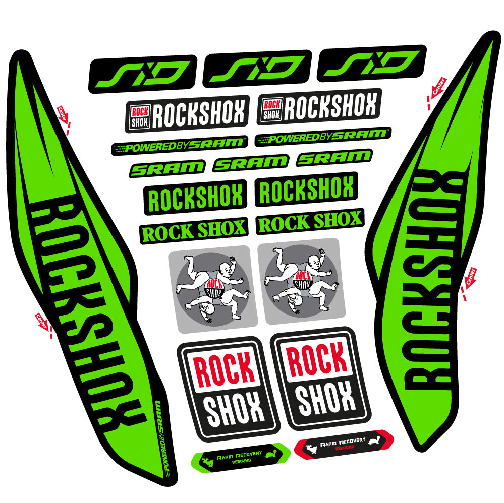 Adesivi Forcella Rock Shox Sid 2017 in vinile