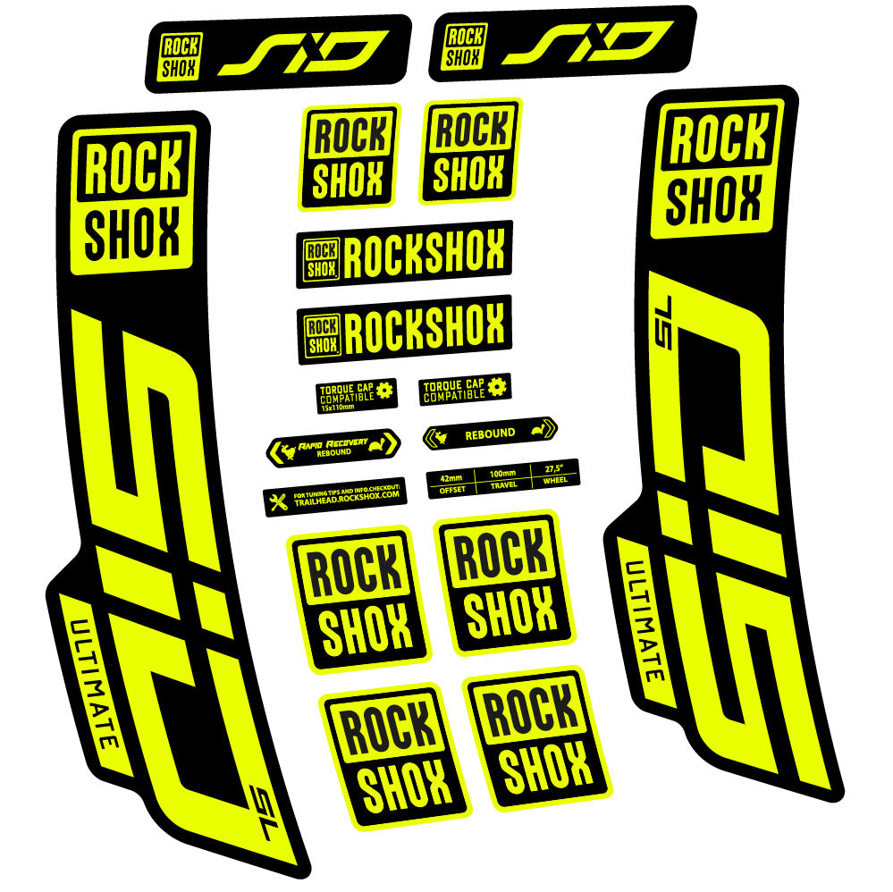 Adesivi Forcella Rock Shox Sid Ultimate SL 2021 in vinile