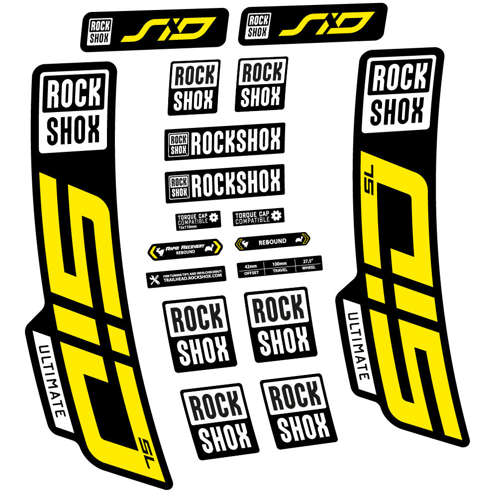 Adesivi Forcella Rock Shox Sid Ultimate SL 2021 in vinile
