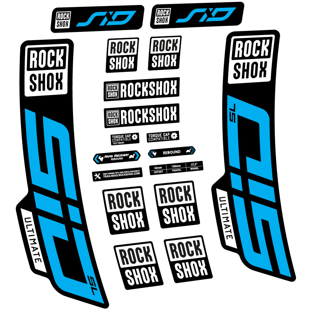 Adesivi Forcella Rock Shox Sid Ultimate SL 2021 in vinile