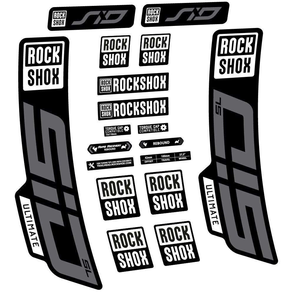 Adesivi Forcella Rock Shox Sid Ultimate SL 2021 in vinile