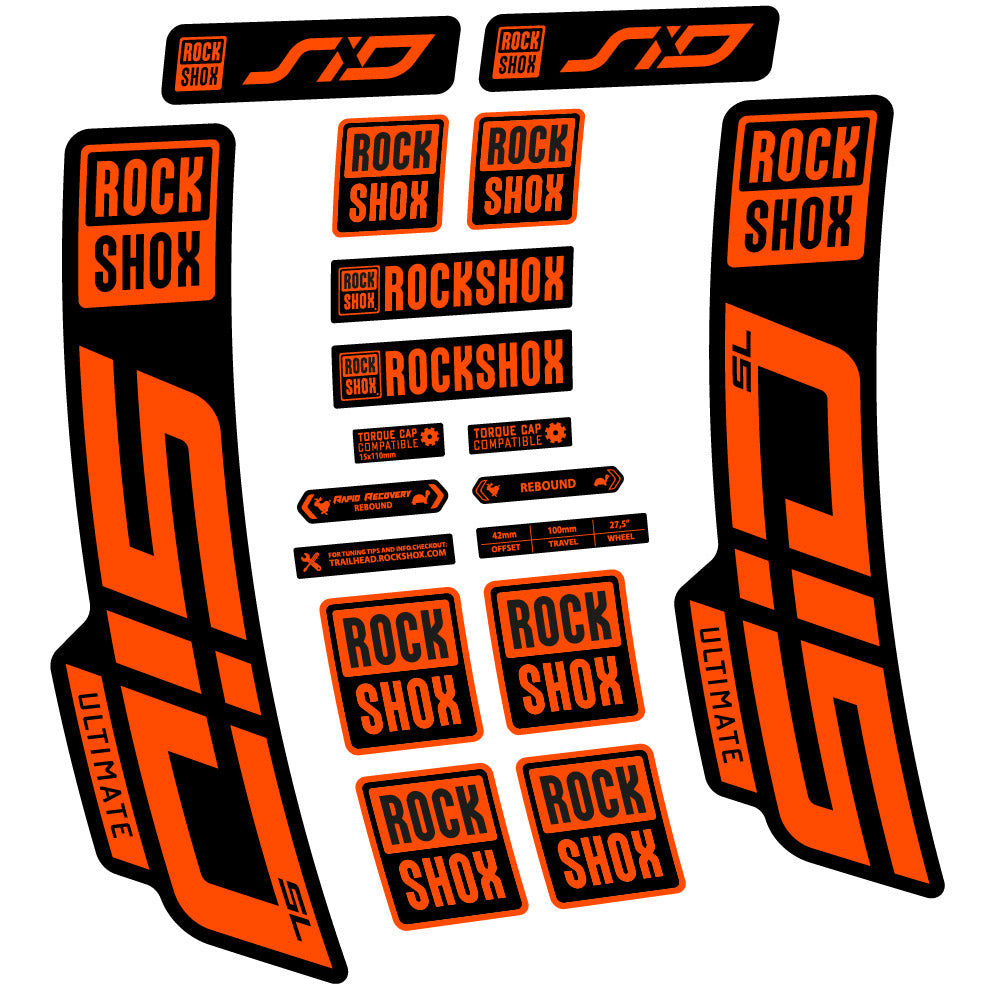 Adesivi Forcella Rock Shox Sid Ultimate SL 2021 in vinile