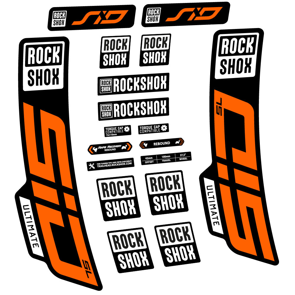 Adesivi Forcella Rock Shox Sid Ultimate SL 2021 in vinile