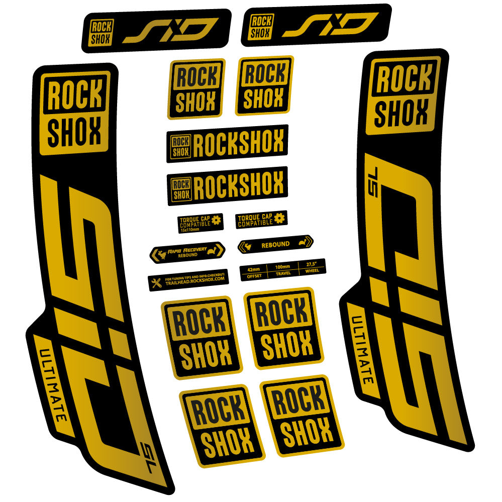 Adesivi Forcella Rock Shox Sid Ultimate SL 2021 in vinile