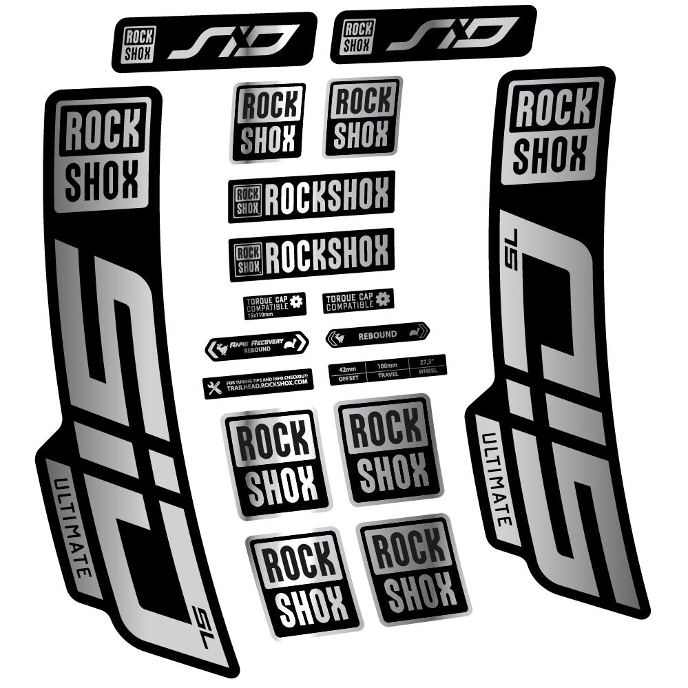 Adesivi Forcella Rock Shox Sid Ultimate SL 2021 in vinile