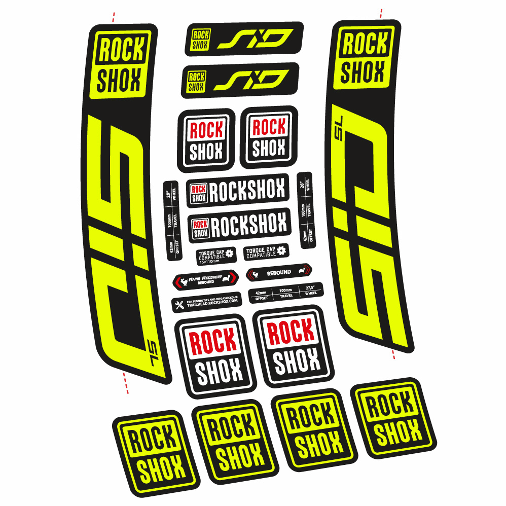 Adesivi Forcella Rock Shox Sid SL 2021 29" in vinile