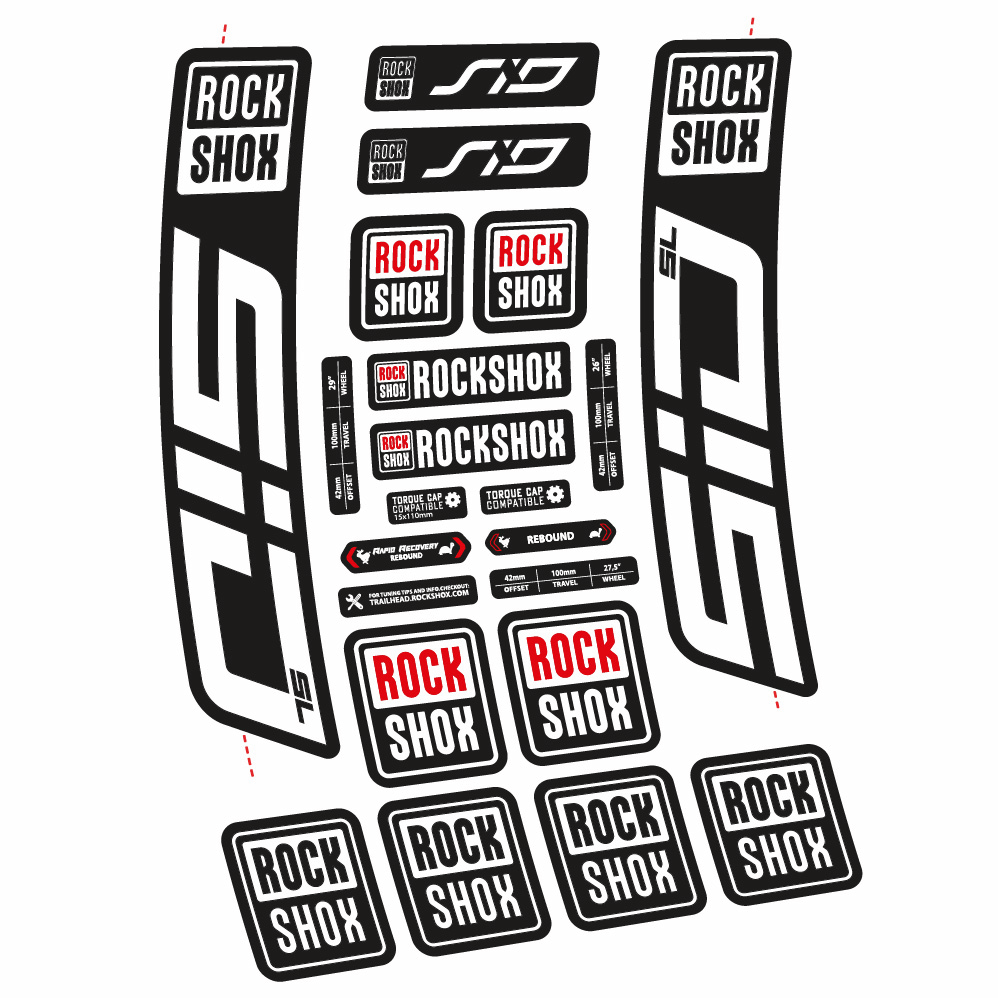 Adesivi Forcella Rock Shox Sid SL 2021 in vinile