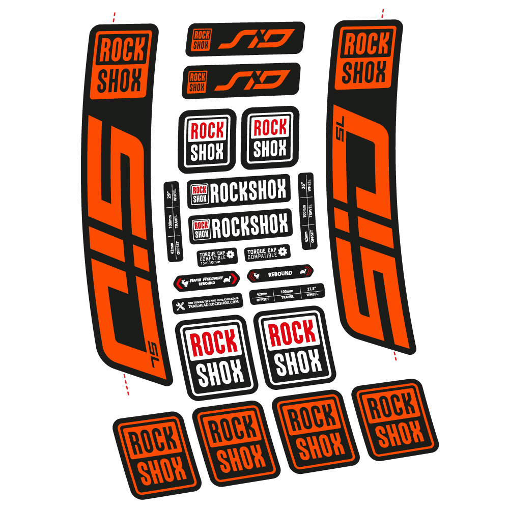 Adesivi Forcella Rock Shox Sid SL 2021 29" in vinile
